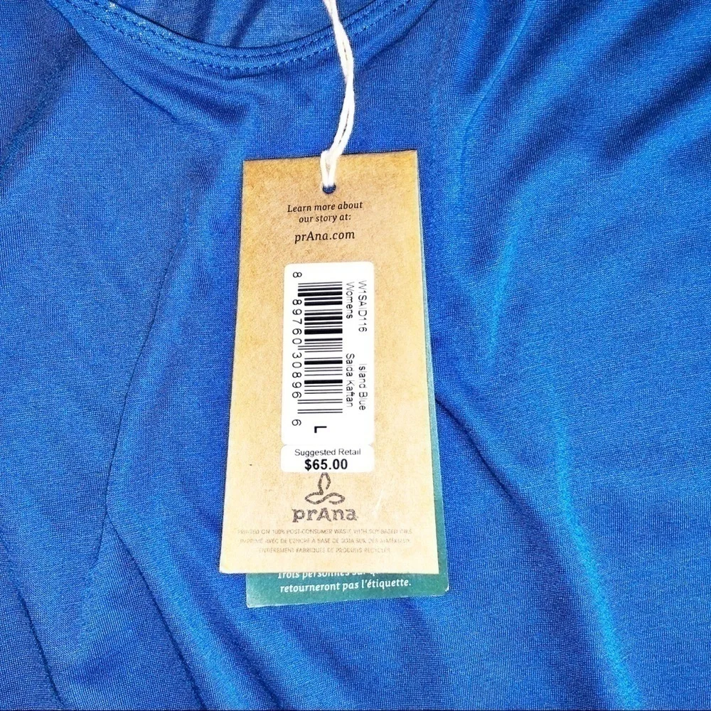 Prana Island Blue Saida Kaftan Size L